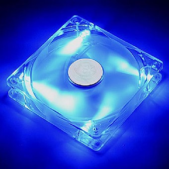  ������ ���� ����� ���� SilverStone 120mm Pro Fan Blue Led