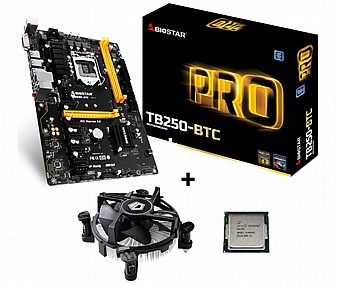 ��� �� BIOSTAR TB250-BTC  + ���� Intel Core G4400 ������� DK-09i