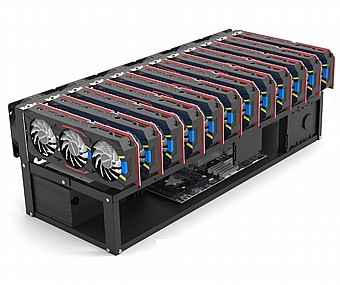 ���� ��� ������� Mining Frame Case For Up To 12 Cards