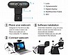 מצלמת רשת 1080P Full HD עם מיקרופון מובנה Webcam