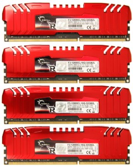 ������ ����� ���� ������ - G.Skill RipjawsZ F3-12800CL10Q-32GBZL 4x8GB DDR3 1600MHz Quad Memory Kit