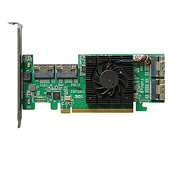 ��� HighPoint Driverless SSD7580B 4xM.2 NVMe PCi3.0 Raid 0,1 Bootable