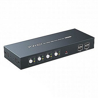 Pway PW-S7402H KVM 1 Display 4 Ports - 4K 
