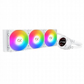 ����� ����� ����� Xigmatek FROZR-O II ARCTIC White 360 ARGB Liquid Cooler LCD Pump