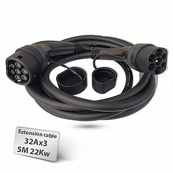 ��� ����� ������ ��� ����� 5 ���  Braumers EV Extension Cable Type-2 to Type-2 TPU 