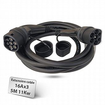 ��� ����� ���� ����� 5 ��� Braumers EV Extension Cable Type-2 to Type-2 TPU 11KW 