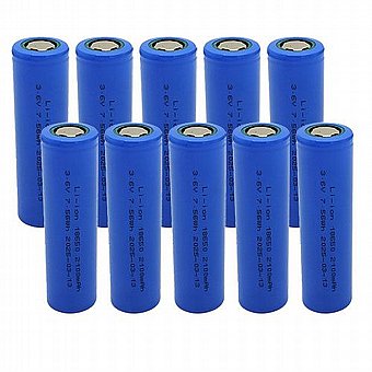 ���� 10 ������ OEM 18650 Li-ion Battery 3.6V 2100mAh 7.56Wh