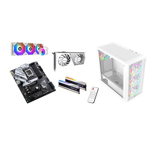 מחשב גיימינג מעוצב בלבן Intel i7 14th gen 32GB 1TB RTX4070S