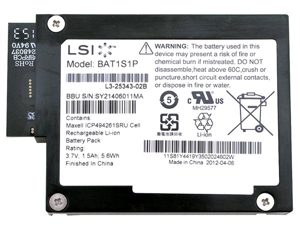 LSI-IBBU09 BAT1S1P-A LSI 92XX Cache Devise + Battery