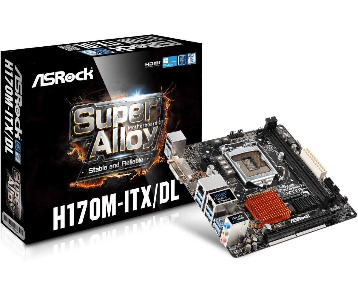לוח אם ASRock H170M-ITX/DL