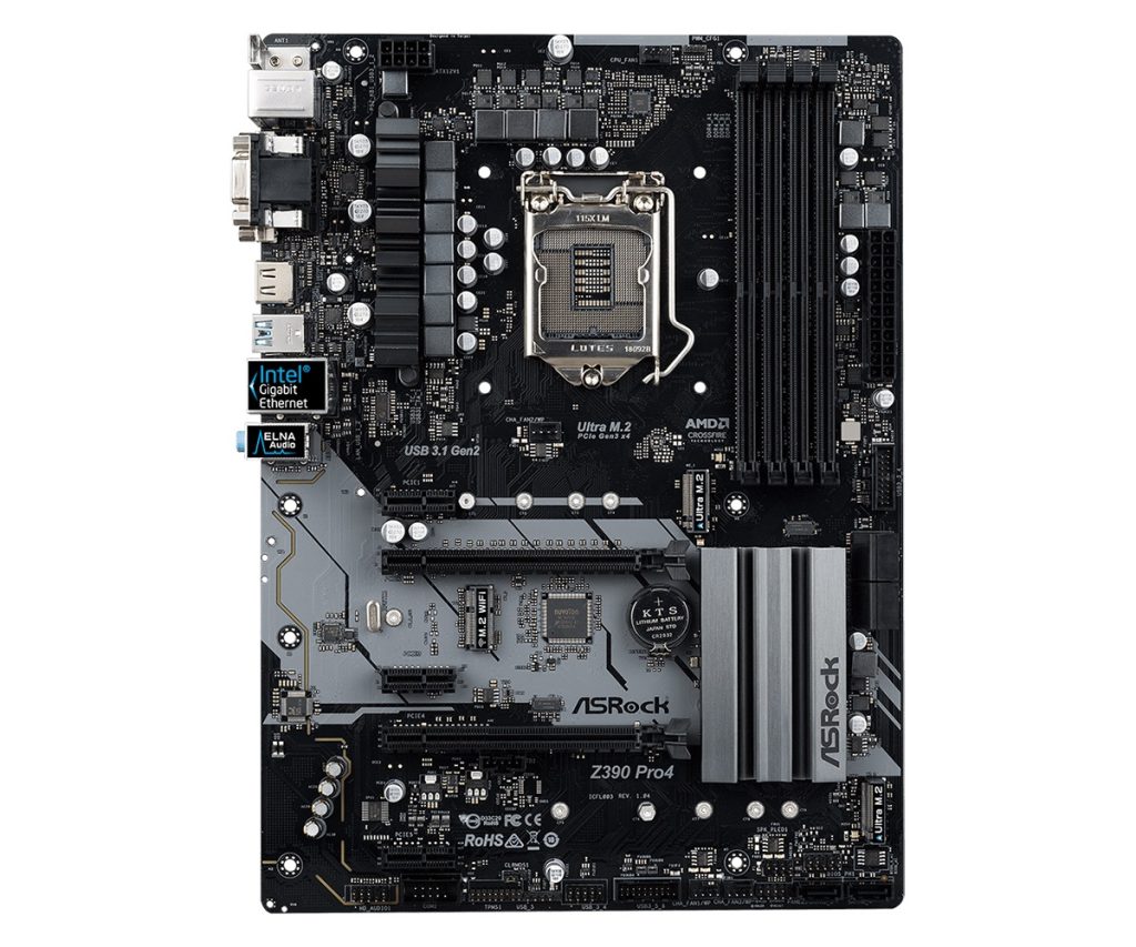 לוח אם ASRock  Z390 Pro4