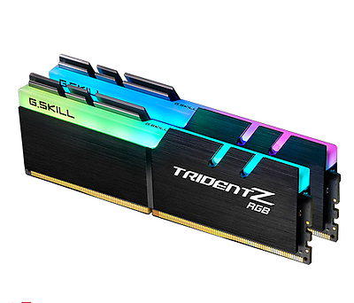 זיכרון למחשב נייח   G.skill F4-3600C16Q-64GTZRC Trident Z RGB DDR4-3600MHz 64GB (4x16GB)
