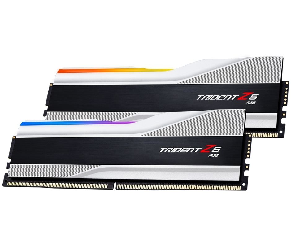 זיכרונות G.Skill DDR5 RAM F5-6000U4040E16GX2-TZ5RS 2x16GB 6000MHz RGB Silver
