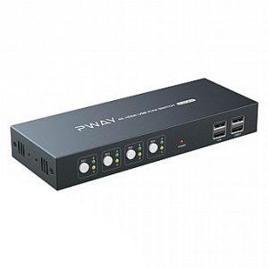 Pway PW-S7402H KVM 1 Display 4 Ports - 4K