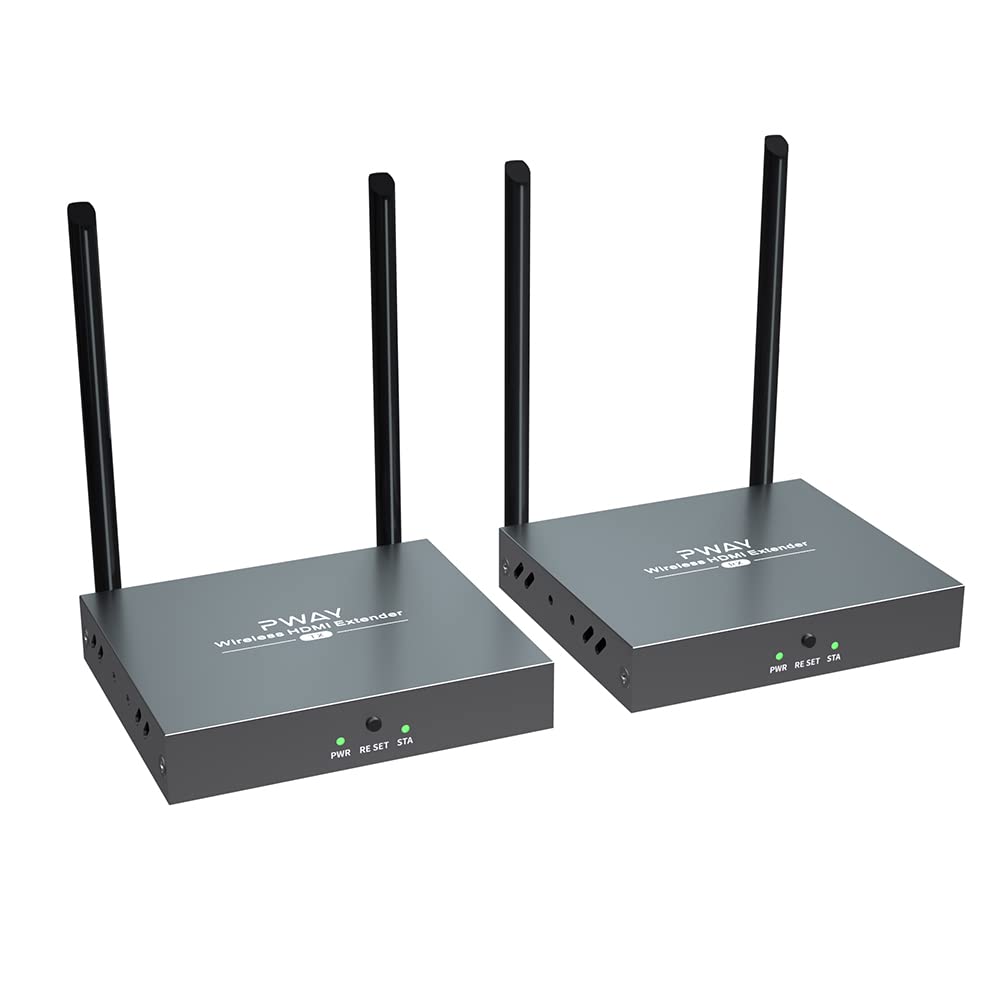 משדר מקלט  וידאו אלחוטי PWAY PW-DT237W HDMI Extender 150m Wi-Fi