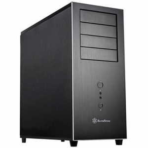 מארז מחשב שחור SilverStone SST-TJ04B-W TEMJIN Window Black