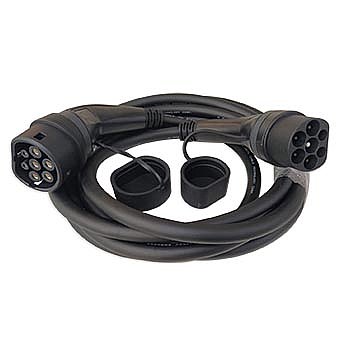 כבל מאריך לרכב חשמלי 5 מטר Braumers EV Extension Cable Type-2 to Type-2 TPU 11KW