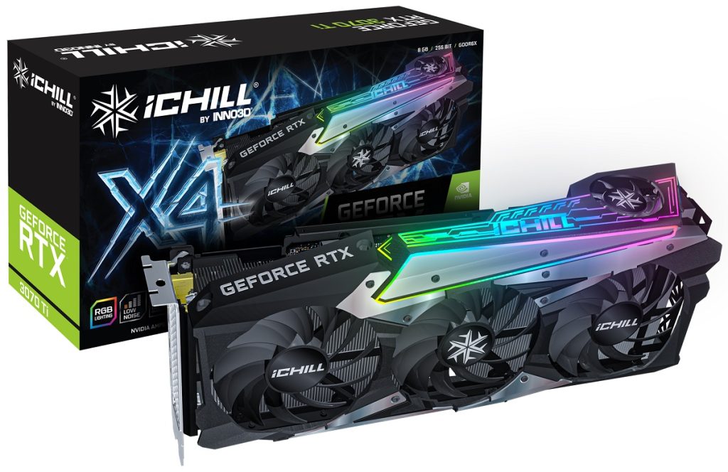 כרטיס מסך INNO3D ICHILL RTX3070 Ti x4 8G