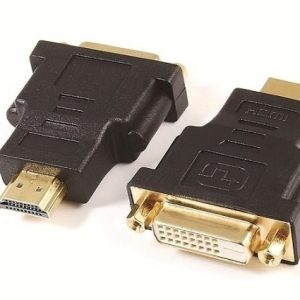 מתאם HDMI זכר - DVI נקבה מוזהב