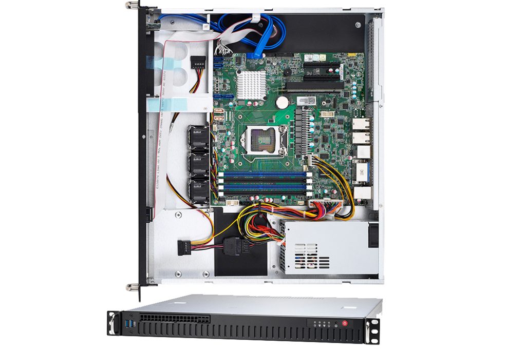 1U שרת כניסה Xeon E-2200 עם עומק קצר  Thunder CX GX38-B5550