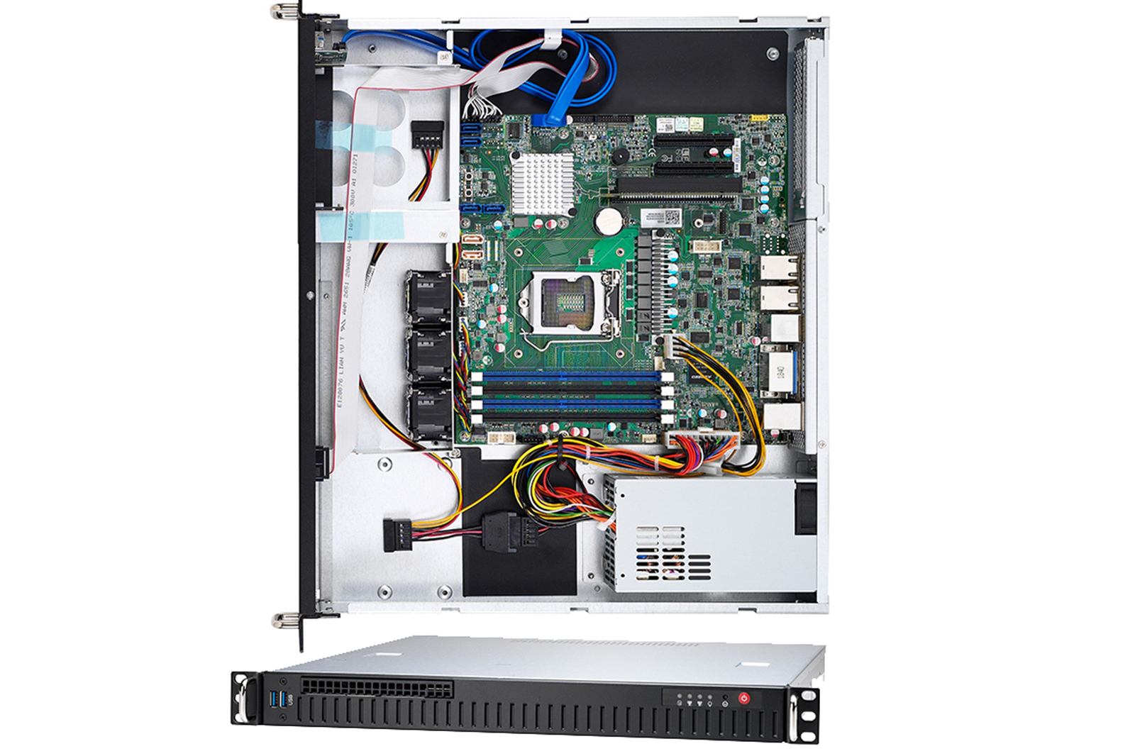 1U שרת כניסה Xeon E-2200 עם עומק קצר  Thunder CX GX38-B5550