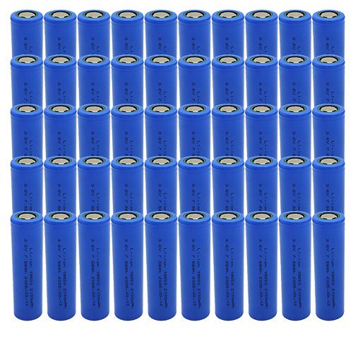 מארז 50 סוללות OEM 18650 Li-ion Battery 3.6V 2100mAh 7.56Wh