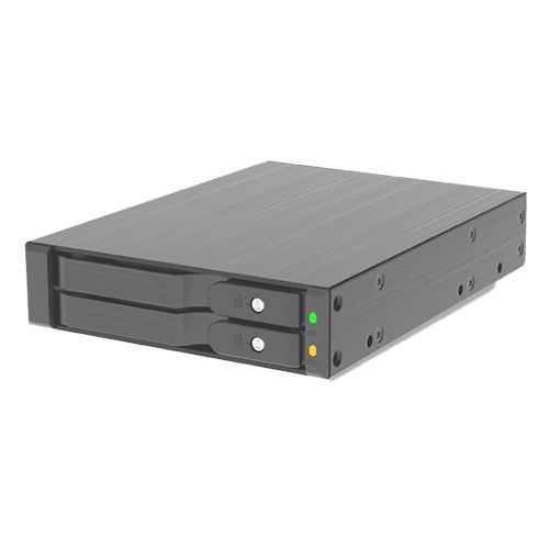מגירת שליפה מהירה כפולה VISION3 N-22SS מתא "3.5 ל-2 כונני "2.5 SATA/SAS