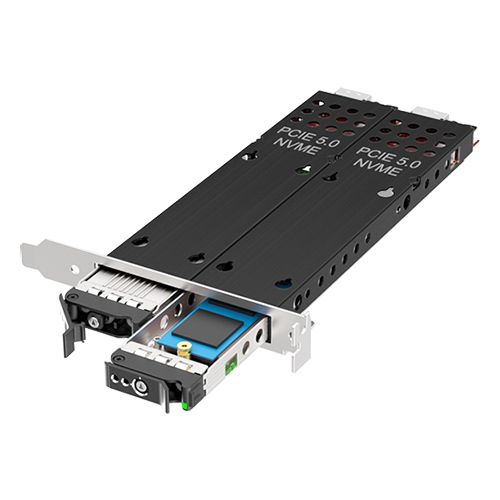 מארז פנימי לשני כונני M.2 NVMe Gen5 בחריץ PCI עד 128Gbps דגם Vision3 GZP-102M3r