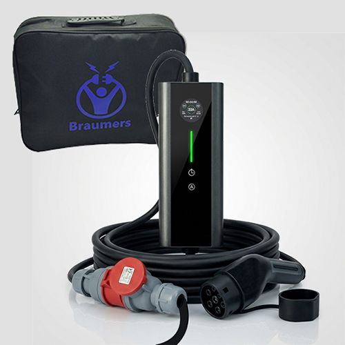 מטען נייד Braumers MobileEV CHARGER Type2 22KW CEE+APP Kit