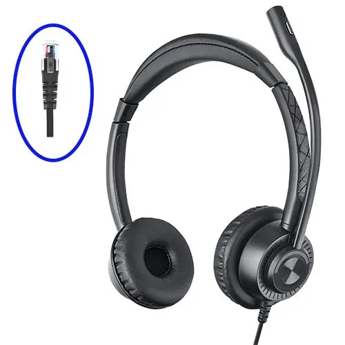 אוזניה לטלפון מדונה Braumers BRCH-BH29 Stereo call center Headset RJ9