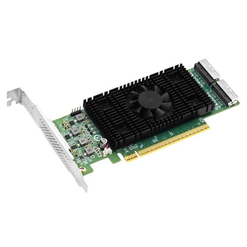כרטיס LR-LINK LRSV9560-2I 2xMCIO 8i PCI5x16 Montage M88RT51632