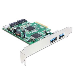 מתאם Delock USB3 PCIe x2 usb pin header