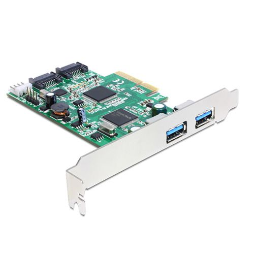 מתאם Delock USB3 PCIe x2 usb pin header