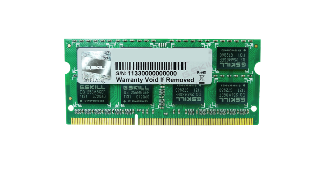 זיכרון למחשב - G.Skill FA-10666CL9S-4GBSQ DDR3 4GB 1333MHz SO-DIMM CL9 For MAC